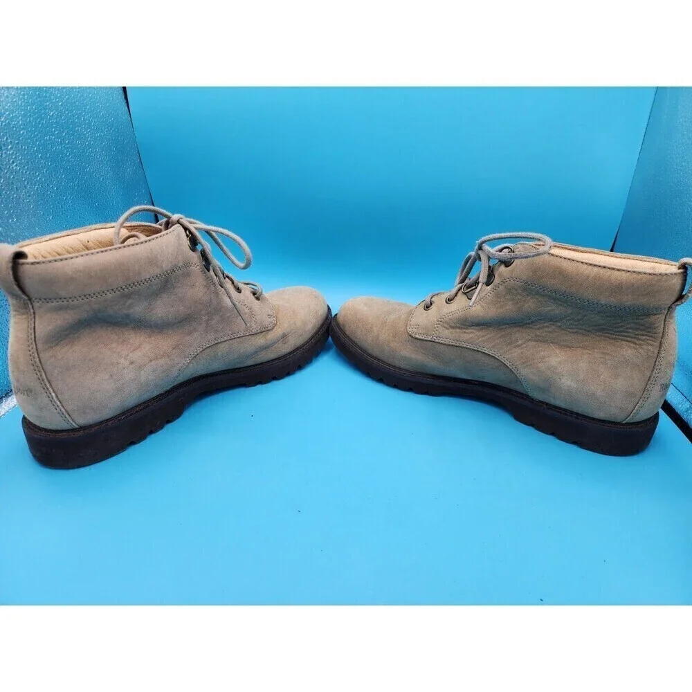 ROCKPORT WOMEN'S HIKING/TRAIL BOOTS SIZE 9.5M TAN BROWN SUEDE LEATHER